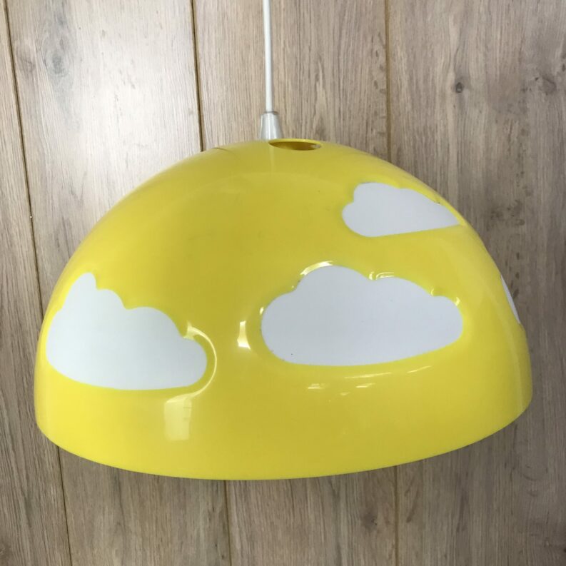 suspension Ikea nuage jaune vintage