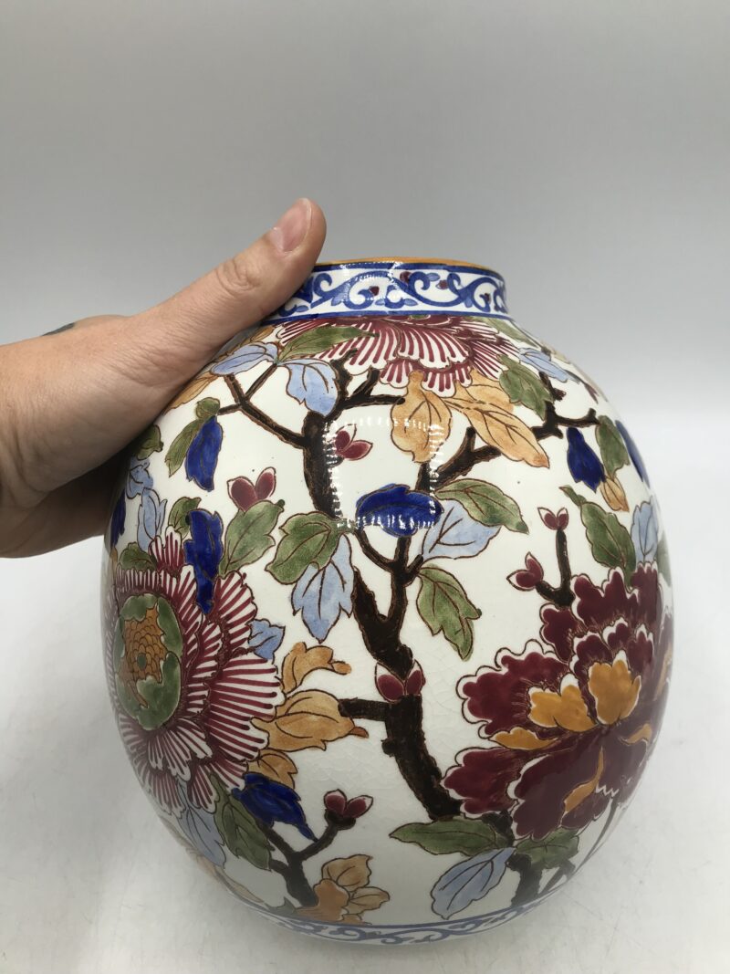 Vase boule Gien Pivoines – Image 3