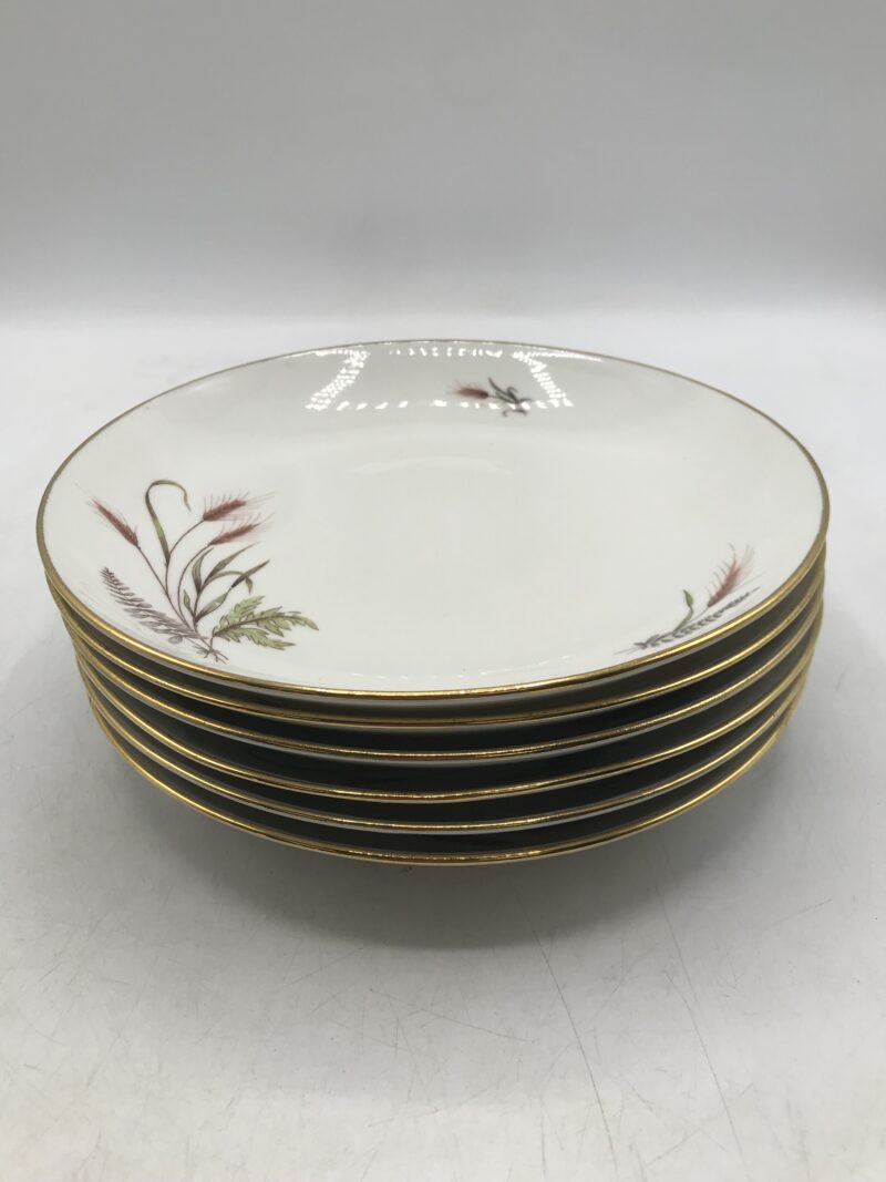 Lot de 6 assiettes Limoges "Epi de blé" – Image 3