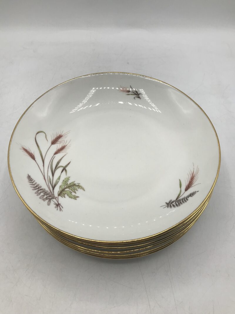 Lot de 6 assiettes Limoges "Epi de blé" – Image 5