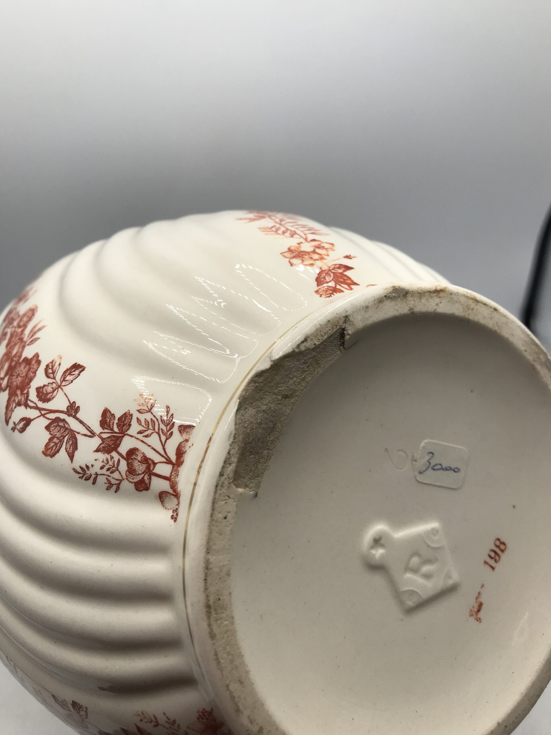 Broc Terre de Fer décor floral – Image 13