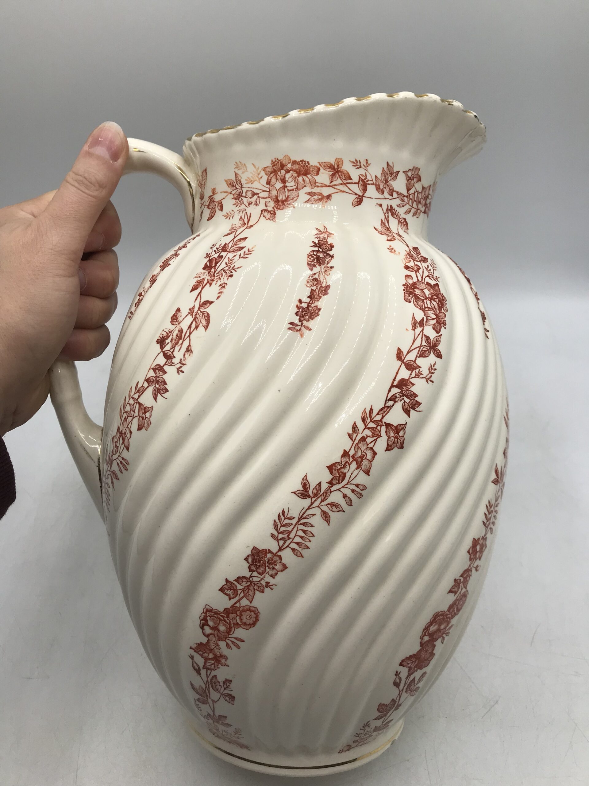 Broc Terre de Fer décor floral – Image 2