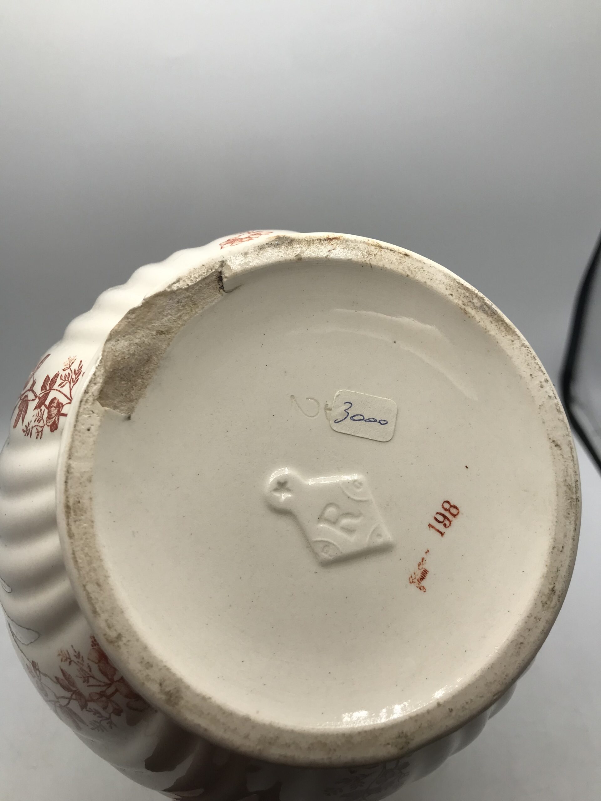 Broc Terre de Fer décor floral – Image 9