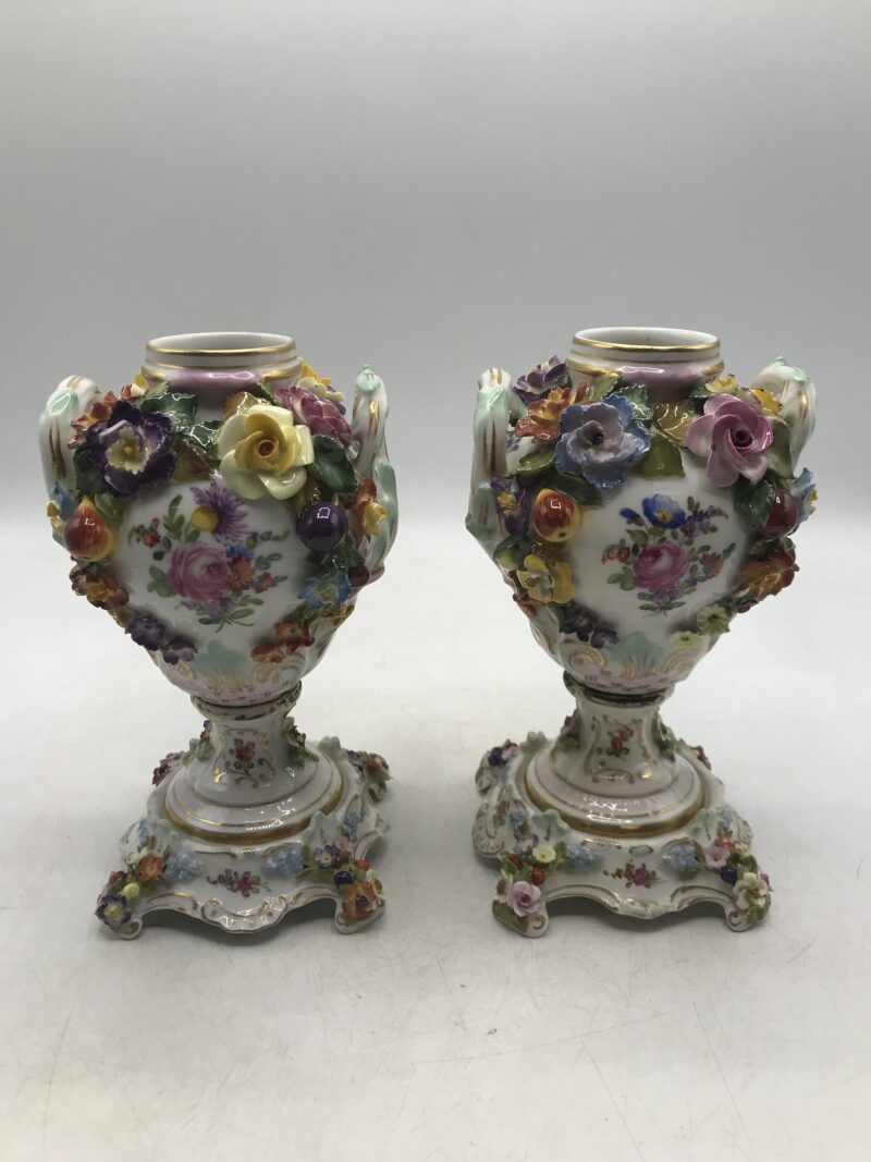 Duo de vase en porcelaine vintage – Image 6