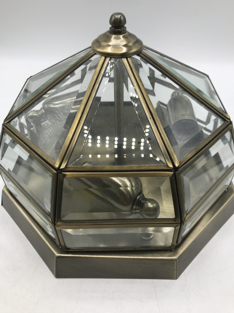 Plafonnier laiton verre IDEAL – Image 3