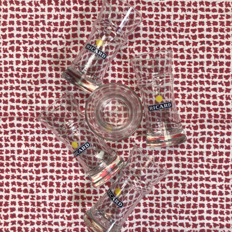 verres Ricard vintage