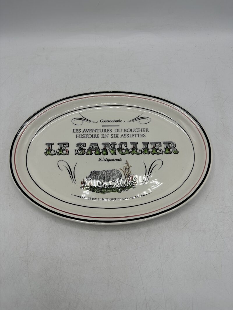 Lot de 6 assiettes Gien Les Aventures du Boucher – Image 3