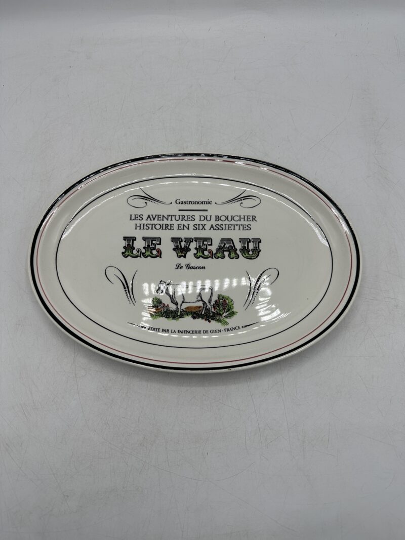 Lot de 6 assiettes Gien Les Aventures du Boucher – Image 5