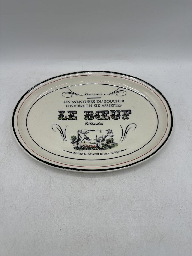 Lot de 6 assiettes Gien Les Aventures du Boucher – Image 9