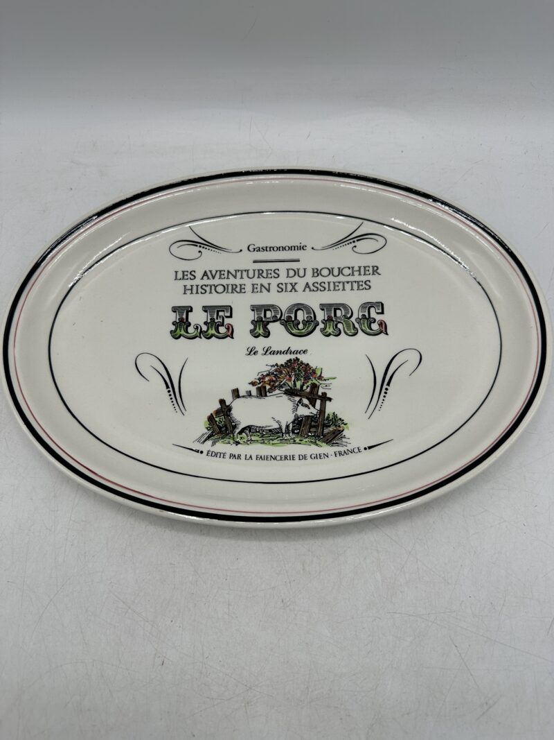 Lot de 6 assiettes Gien Les Aventures du Boucher – Image 11