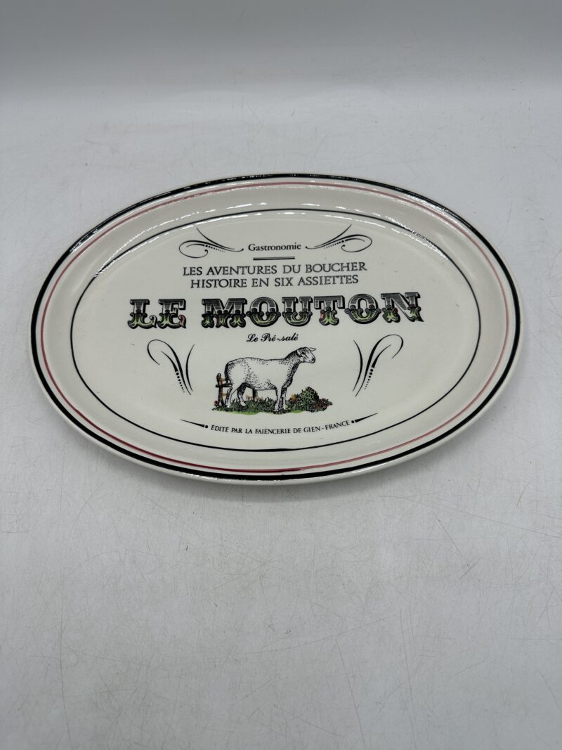 Lot de 6 assiettes Gien Les Aventures du Boucher – Image 13