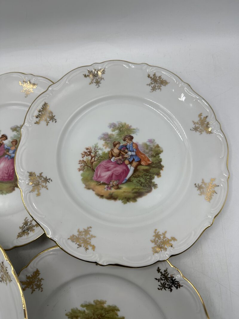 24 assiettes plates Winterling Bavaria Fragonard – Image 4