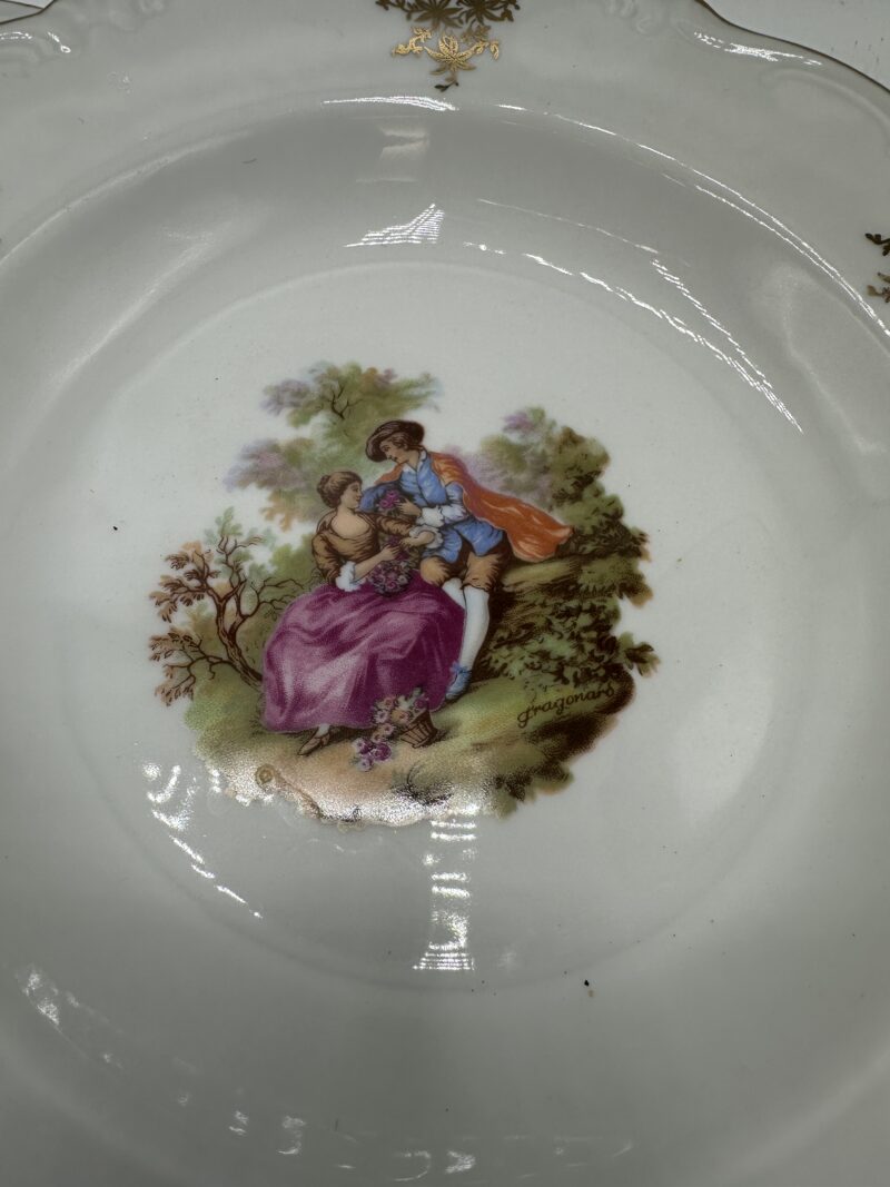 12 assiettes creuses Winterling Bavaria Fragonard – Image 4