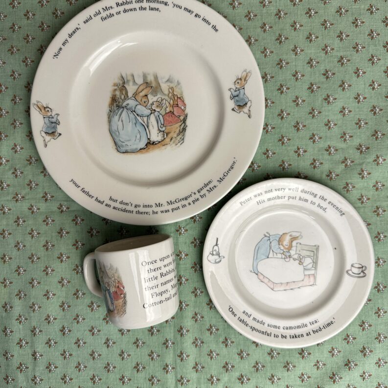 Ensemble 3 pièces Peter Rabbit Wedgwood Beatrix Potter