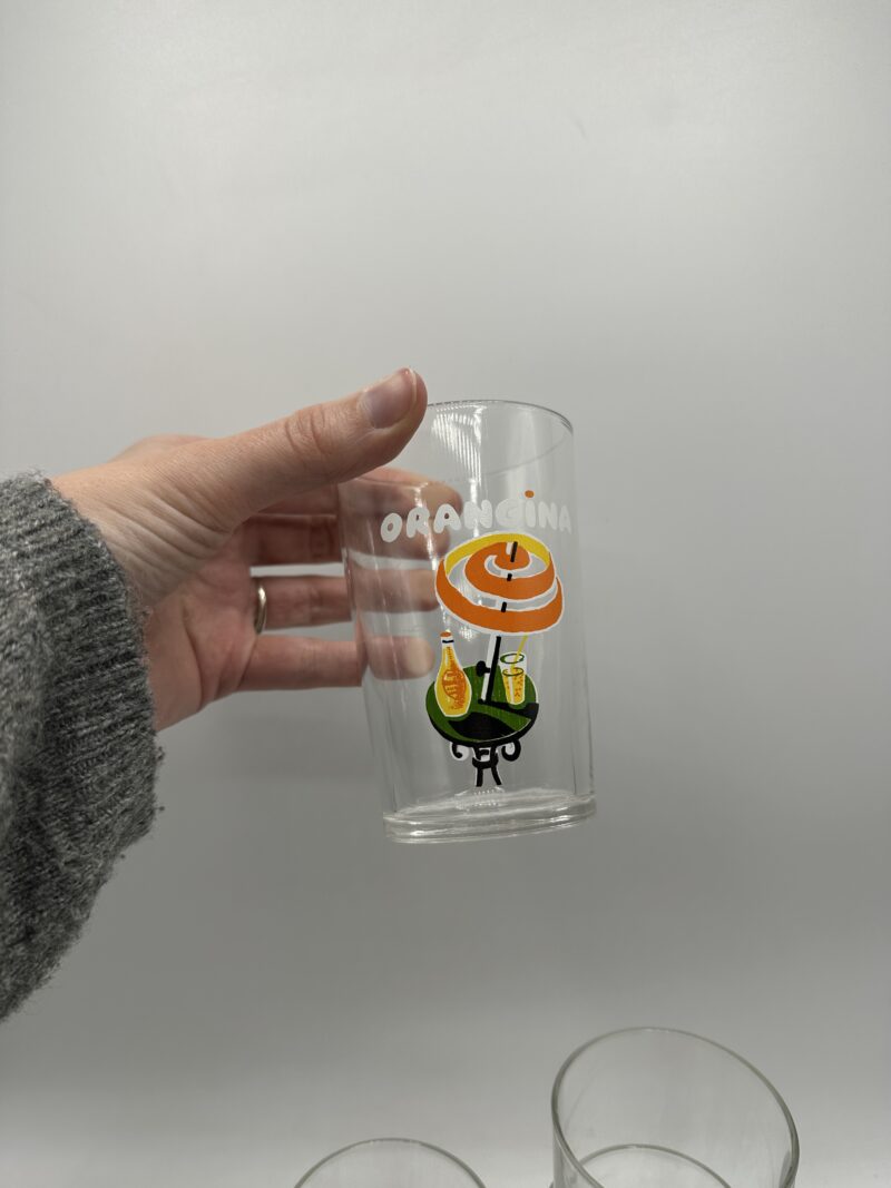 Lot de 6 verres Orangina vintage – Image 3