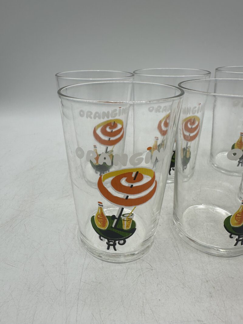 Lot de 6 verres Orangina vintage – Image 5