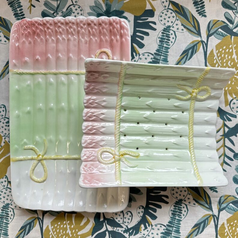 Duo de plats à asperges barbotine