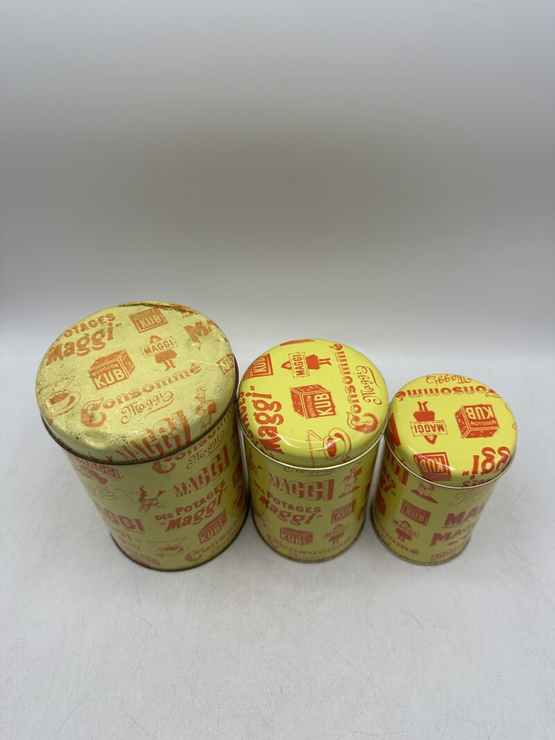 Trio de boites vintage Maggi – Image 3