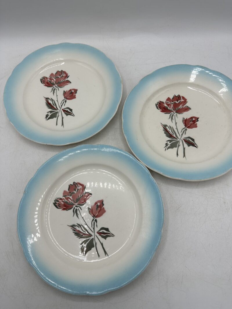 Trio d'assiettes Digoin Sarreguemines Richelieu – Image 2