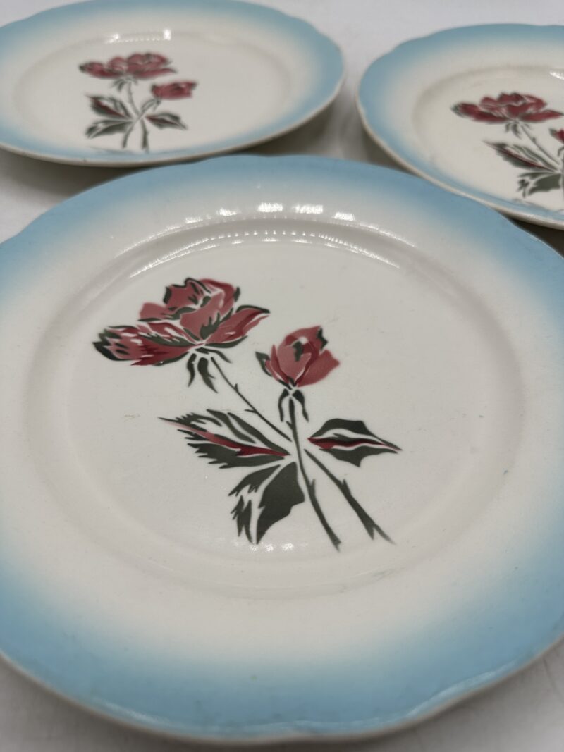 Trio d'assiettes Digoin Sarreguemines Richelieu – Image 3