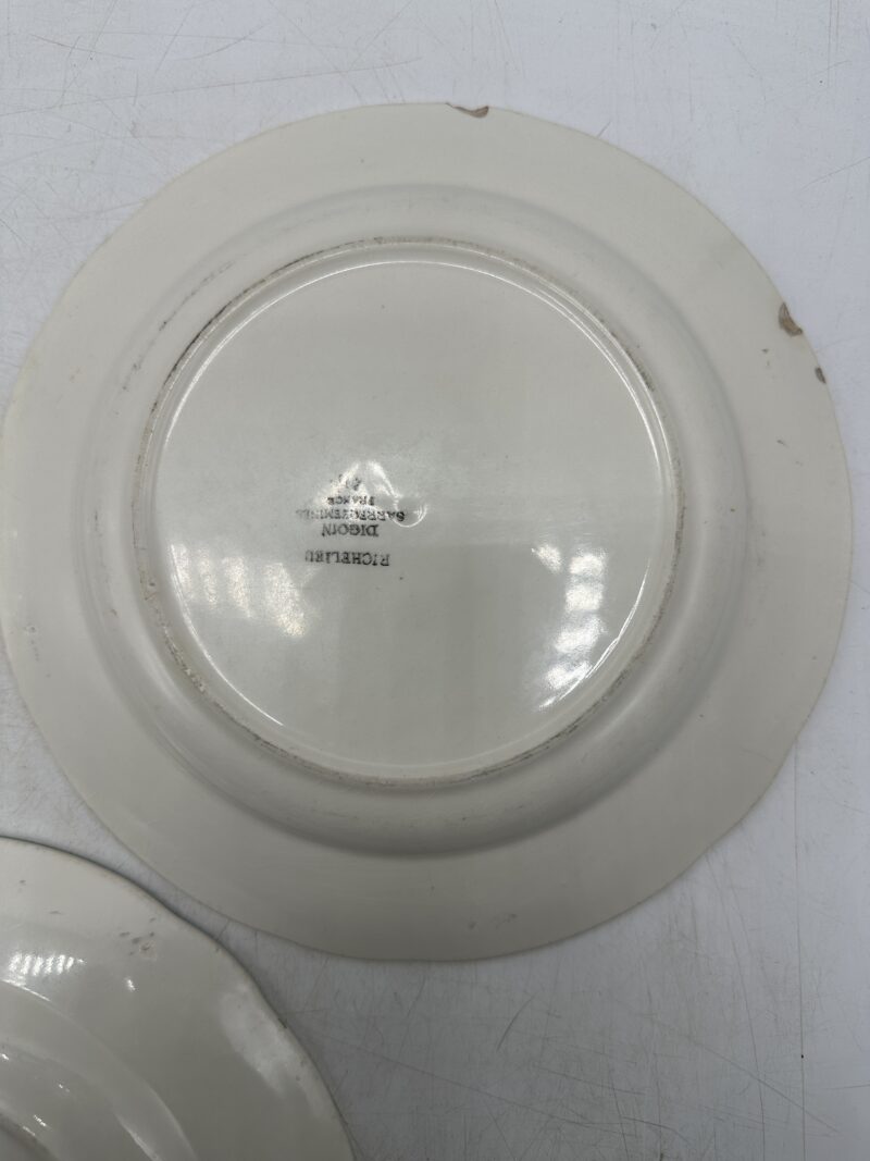 Trio d'assiettes Digoin Sarreguemines Richelieu – Image 9
