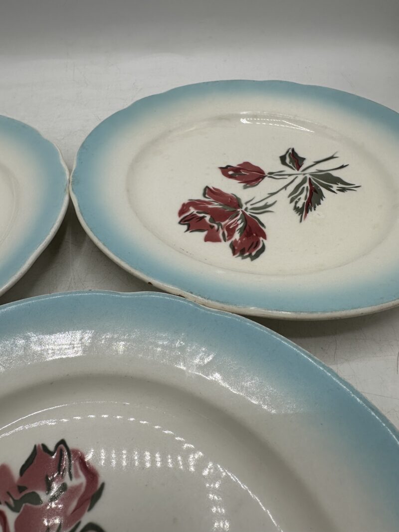 Trio d'assiettes Digoin Sarreguemines Richelieu – Image 11