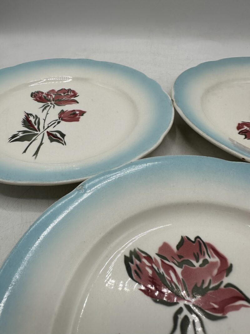 Trio d'assiettes Digoin Sarreguemines Richelieu – Image 12