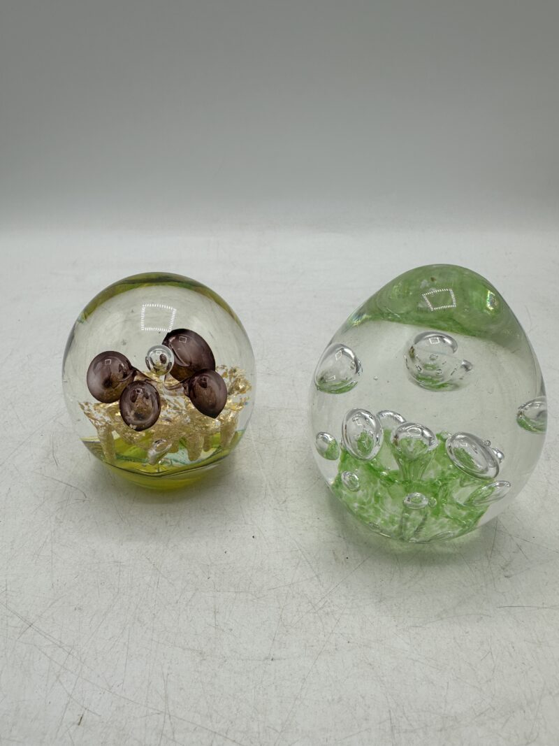 Duo presse papier sulfure en verre – Image 2