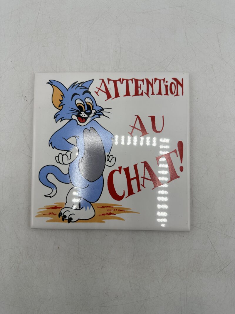 Plaque murale Tom & Jerry "attention au chat" – Image 2