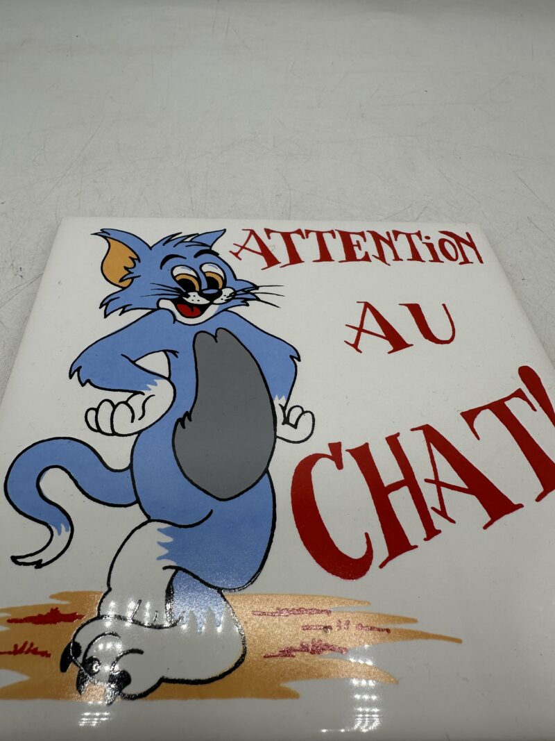 Plaque murale Tom & Jerry "attention au chat" – Image 3