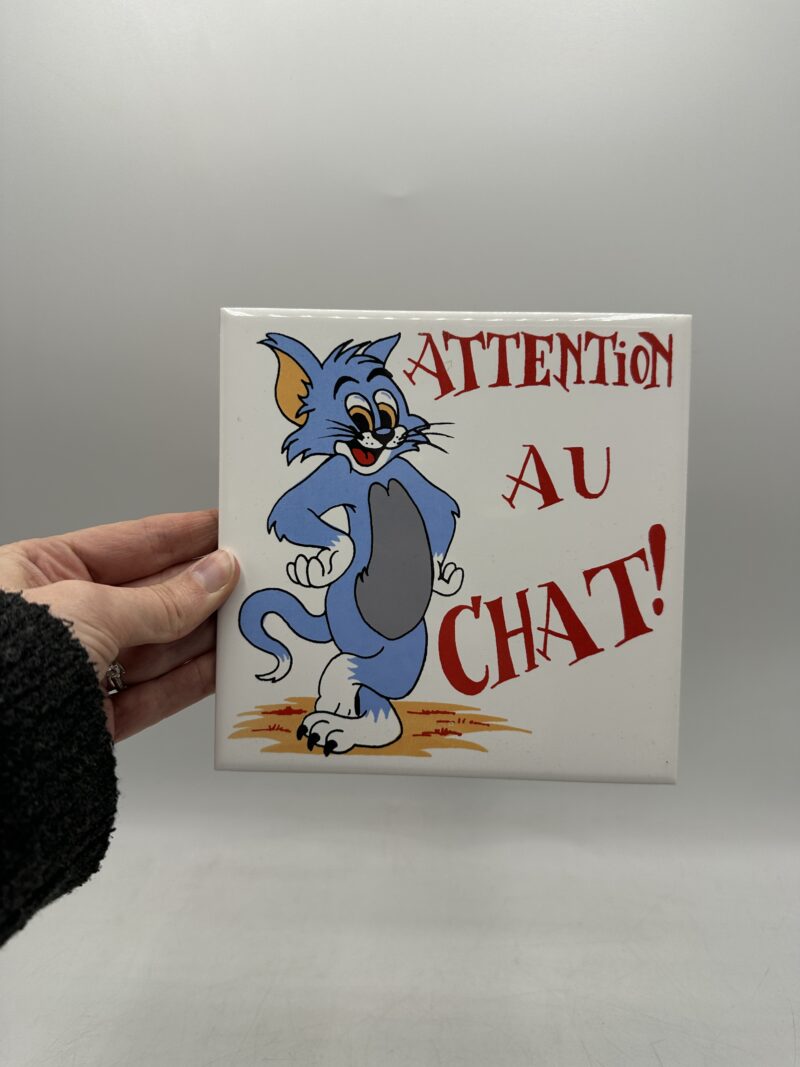 Plaque murale Tom & Jerry "attention au chat" – Image 4