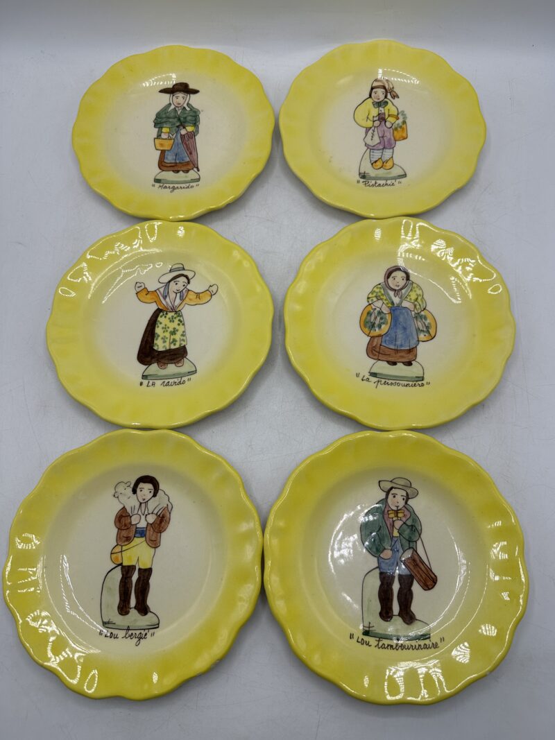 Ensemble assiettes à dessert Sicard Vallauris – Image 2