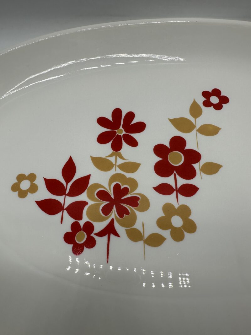 Ensemble 2 plats Sovirel France fleuri années 70 – Image 8