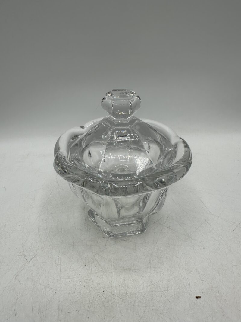Pot bonbonnière confiturier ou moutardier Baccarat en cristal – Image 2