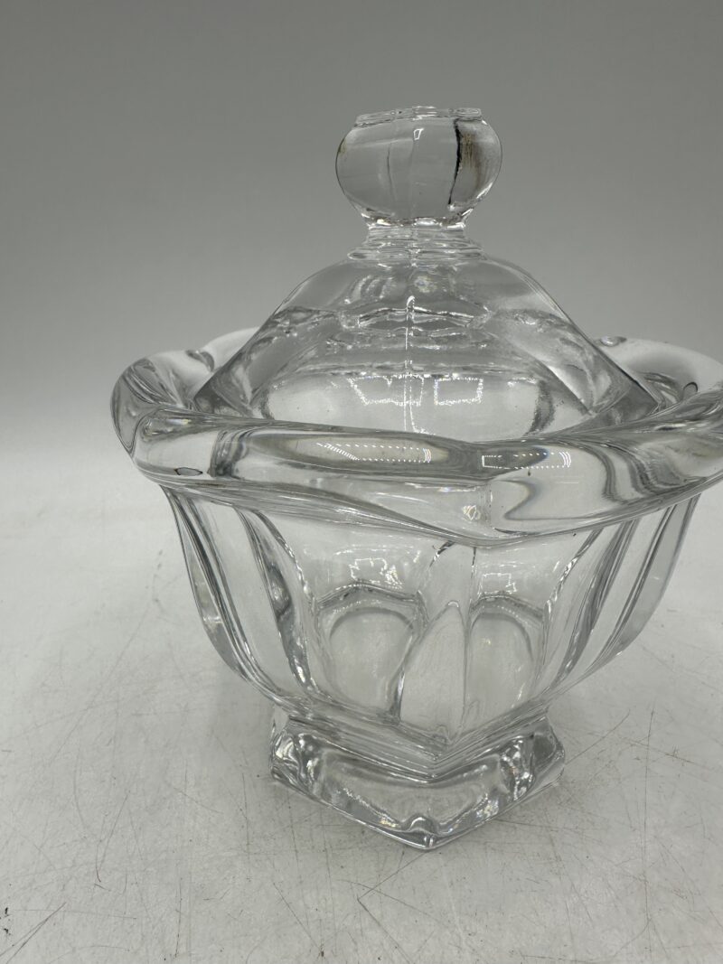 Pot bonbonnière confiturier ou moutardier Baccarat en cristal – Image 6