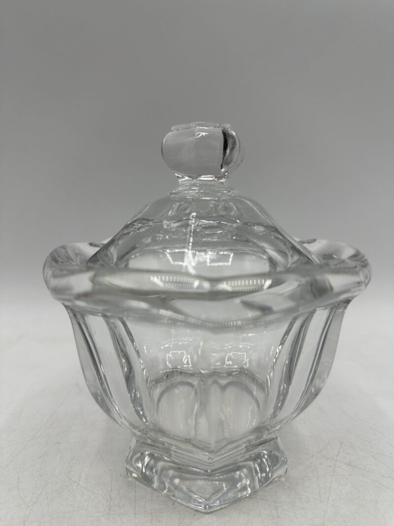 Pot bonbonnière confiturier ou moutardier Baccarat en cristal – Image 7