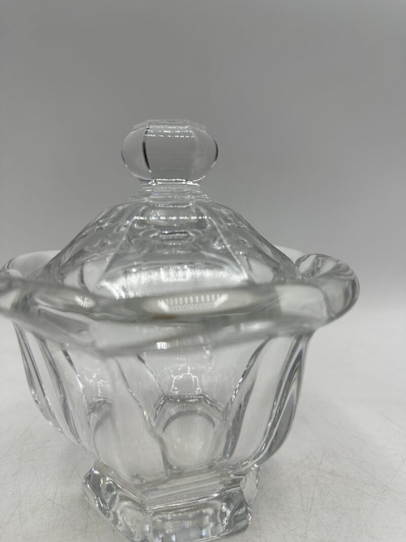 Pot bonbonnière confiturier ou moutardier Baccarat en cristal – Image 8