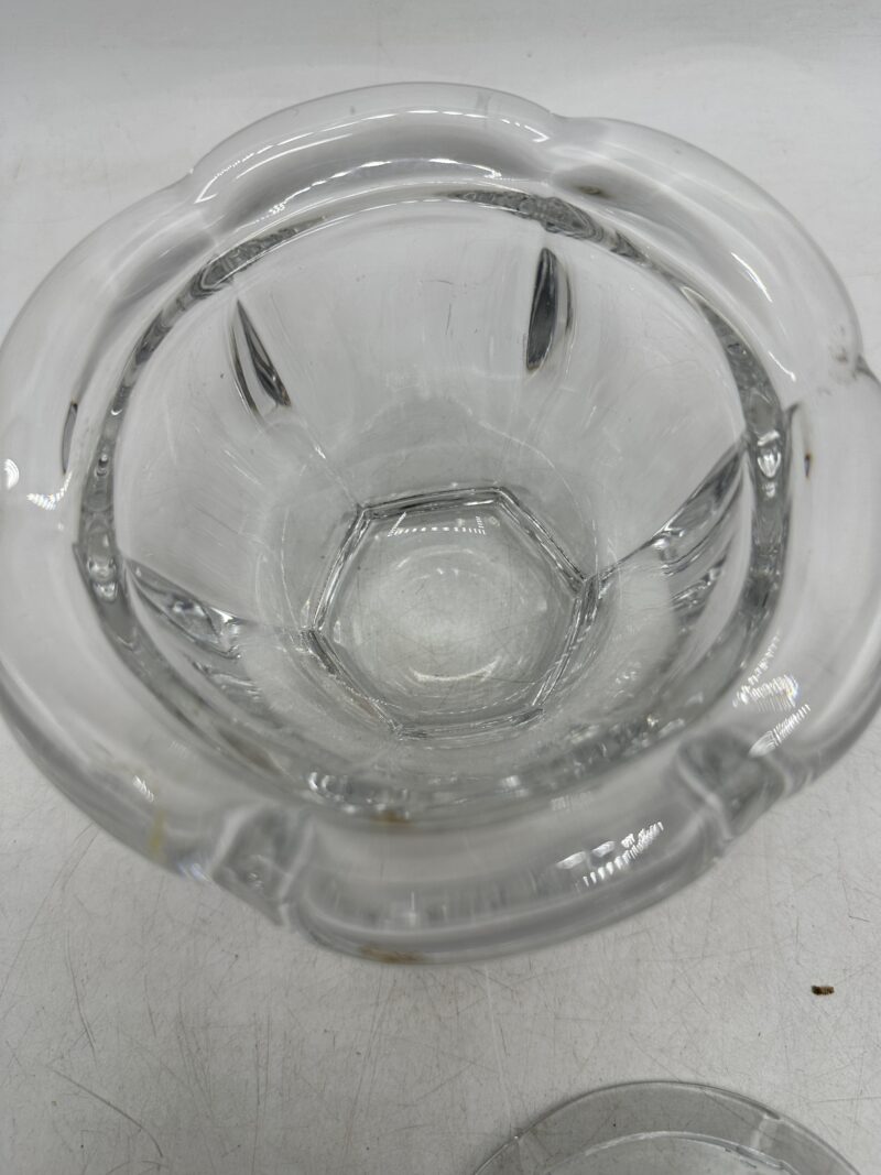 Pot bonbonnière confiturier ou moutardier Baccarat en cristal – Image 9