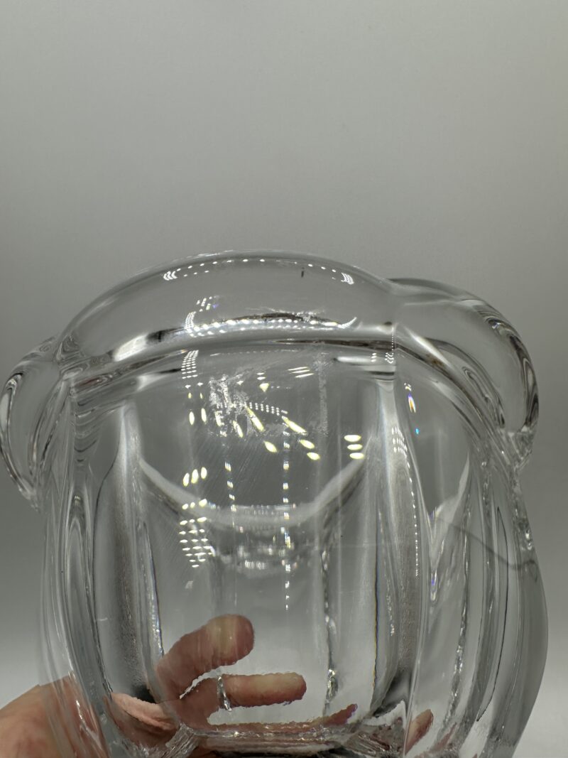 Pot bonbonnière confiturier ou moutardier Baccarat en cristal – Image 12