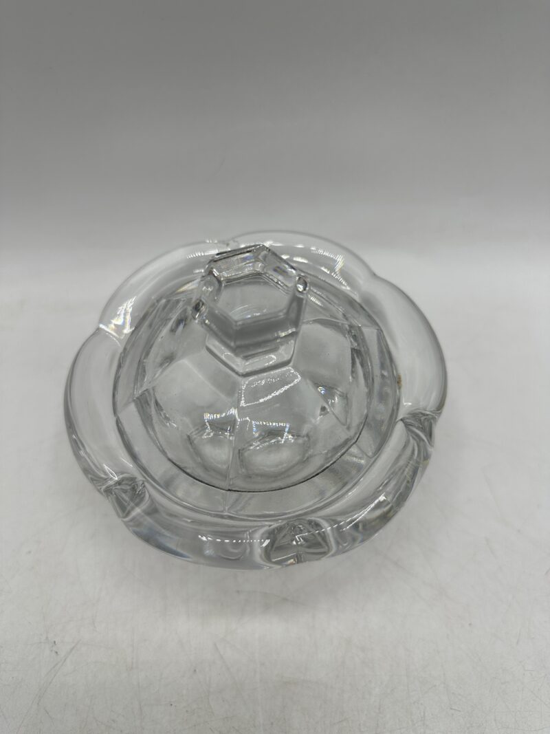 Pot bonbonnière confiturier ou moutardier Baccarat en cristal – Image 16