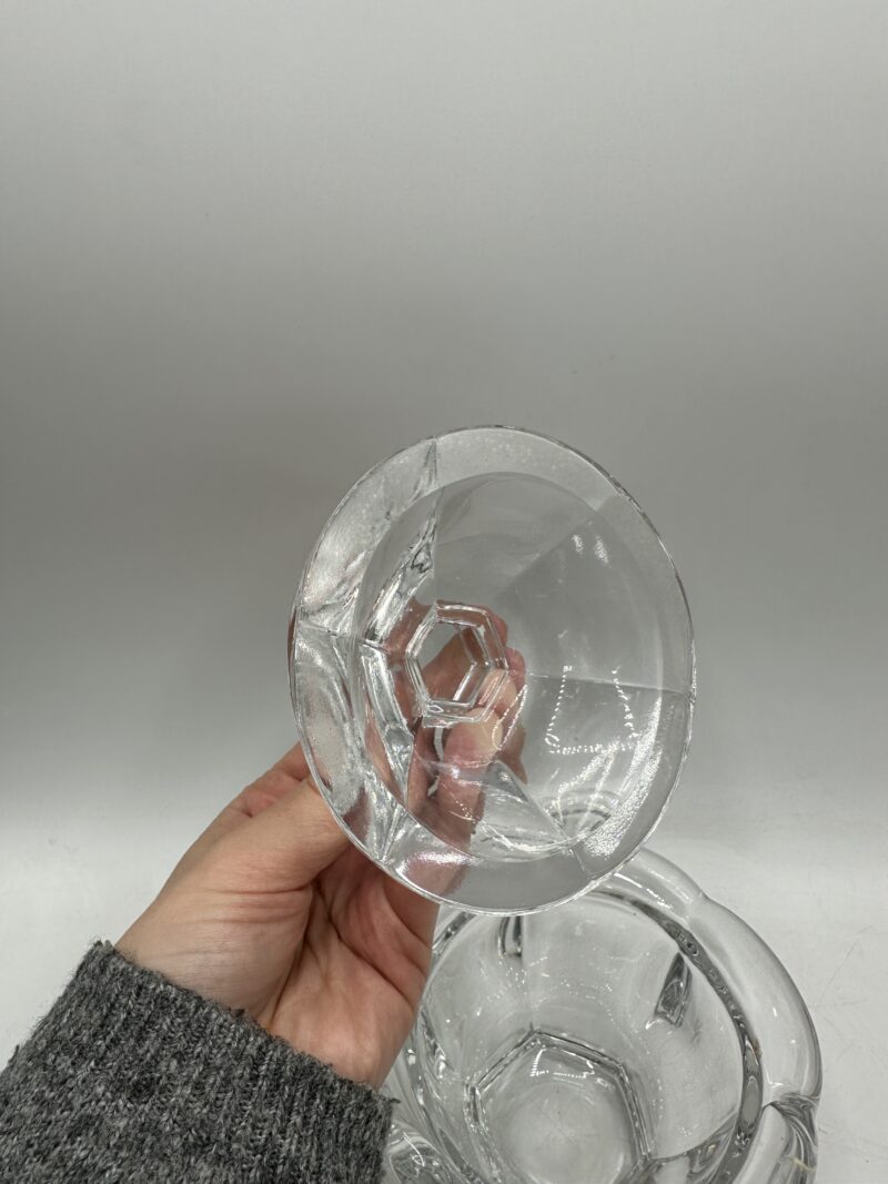Pot bonbonnière confiturier ou moutardier Baccarat en cristal – Image 17