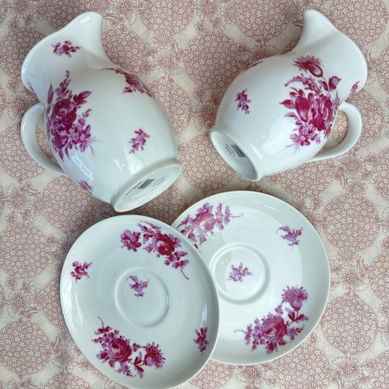 Ensemble pichets et petites assiettes Théodore Haviland France