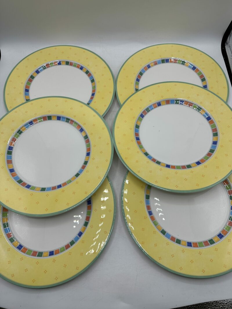 ensemble-6-assiettes-plates-twist-alea-limone-villeroy-boch