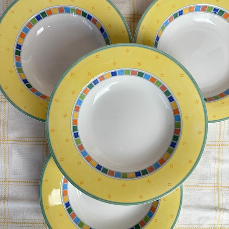 Ensemble 4 assiettes creuses Twist Alea Limone Villeroy & Boch
