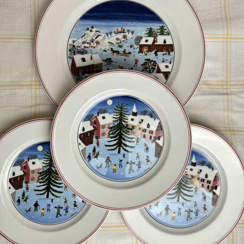 Ensemble assiettes anciennes Naif Christmas Villeroy & Boch