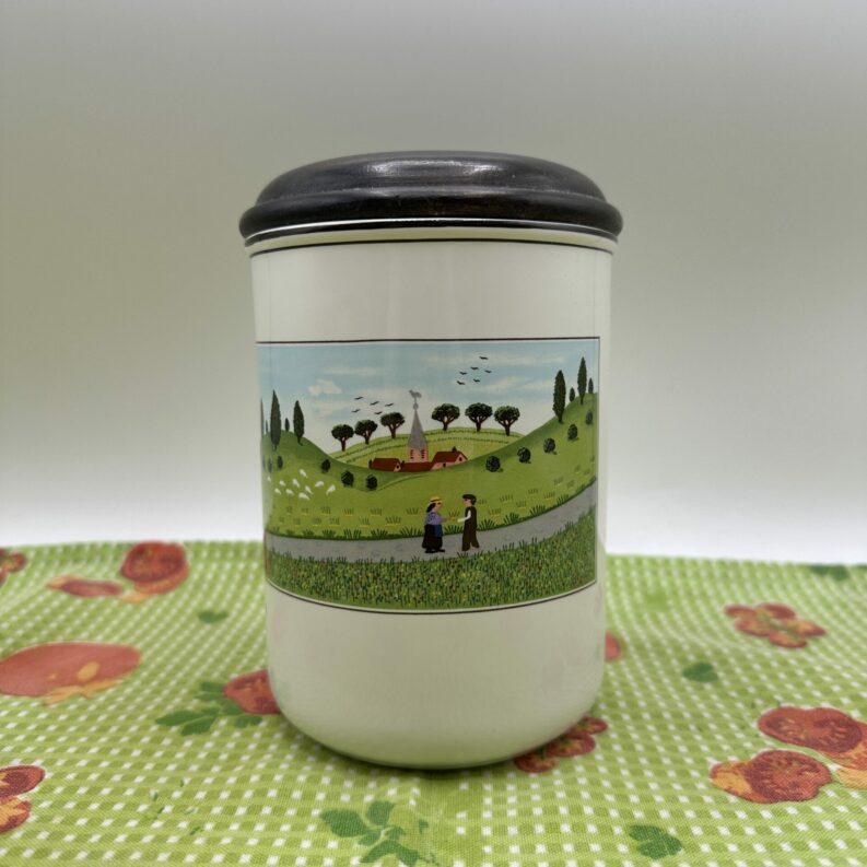 Pot Villeroy & Boch décor Naif vintage