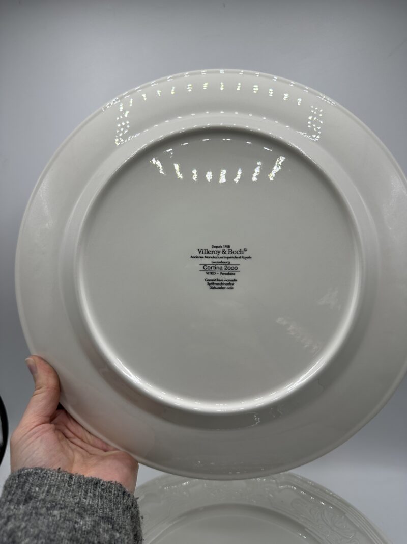 Lot de 9 grandes assiettes plates Cortina 2000 Villeroy & Boch – Image 9