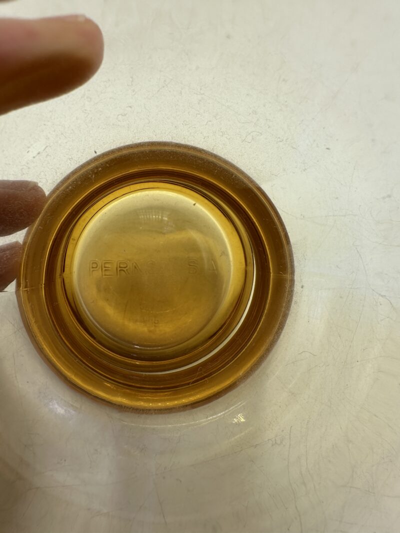 Lot de 6 verres ambré vintage Pernod – Image 9
