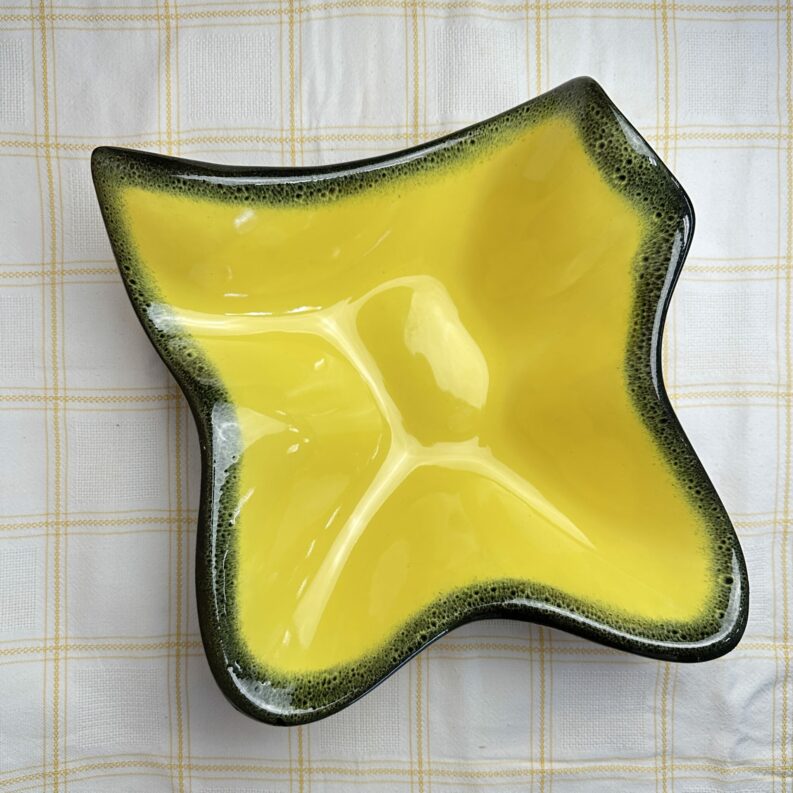 paire de bougeoirs Ceramidi vintage art déco 1950