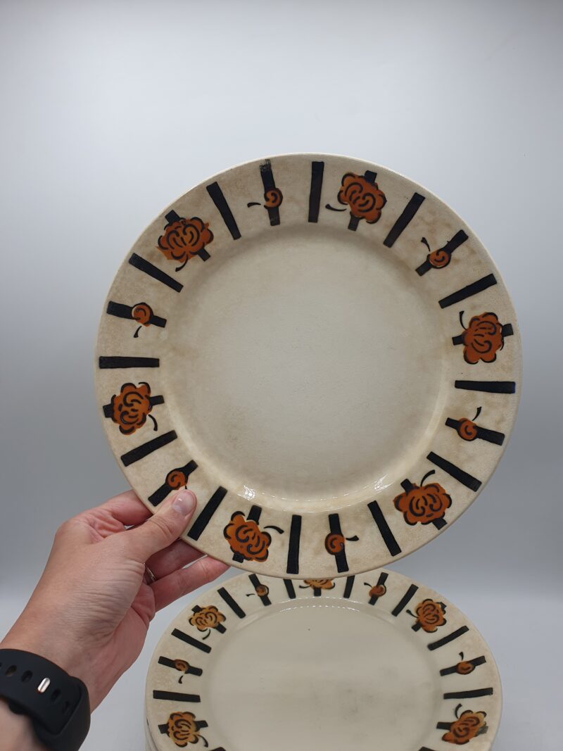 Ensemble 12 assiettes art déco Badonviller – Image 4
